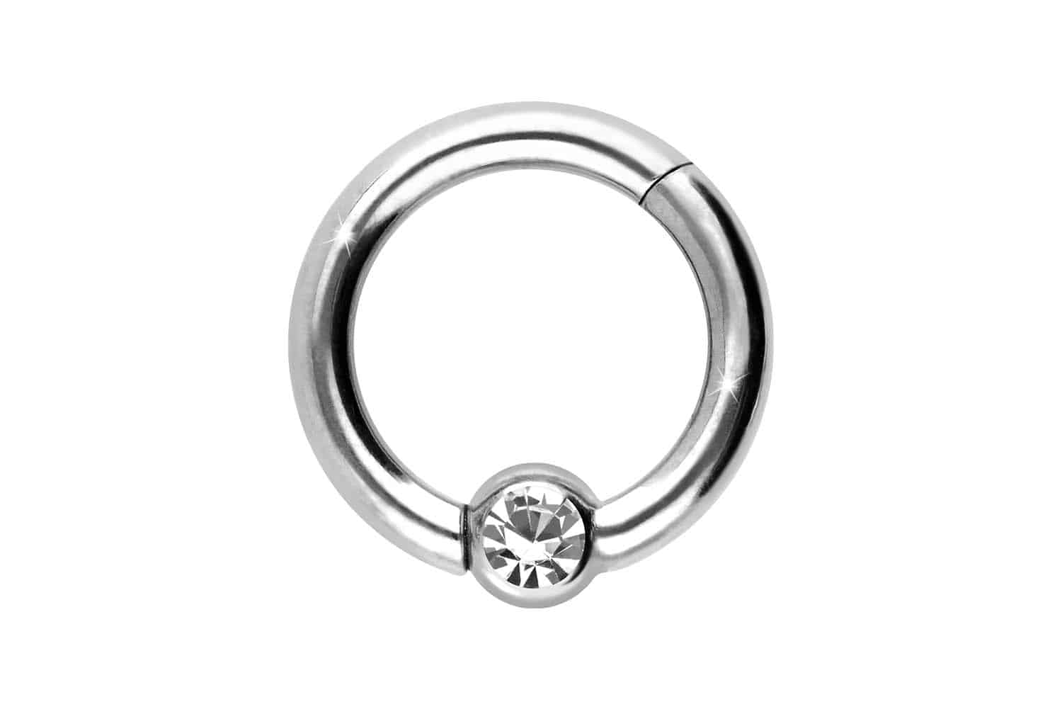 Titan Segmentring Clicker Piercing KRISTALL ++SALE++